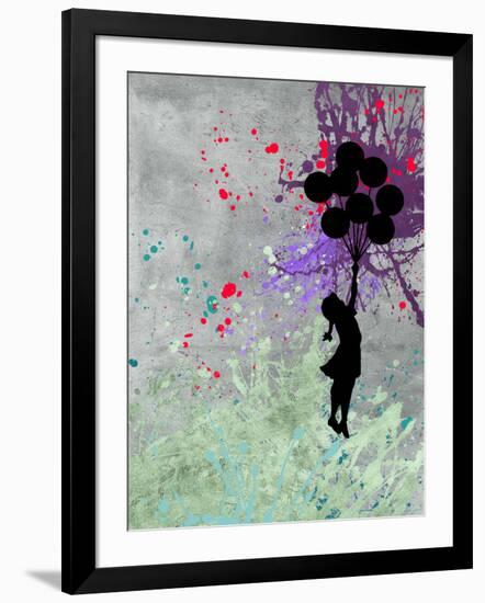 Flying Balloon Girl-Banksy-Framed Giclee Print