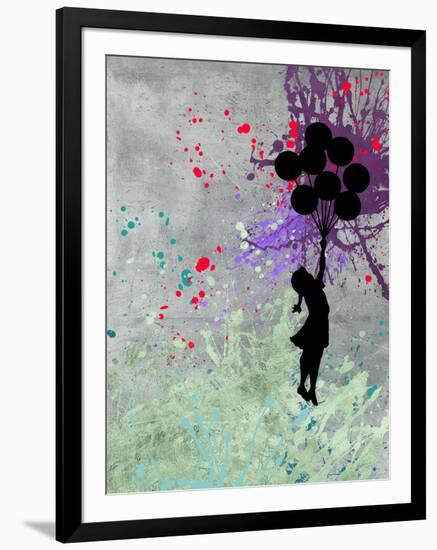 Flying Balloon Girl-Banksy-Framed Premium Giclee Print