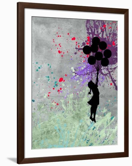 Flying Balloon Girl-Banksy-Framed Giclee Print