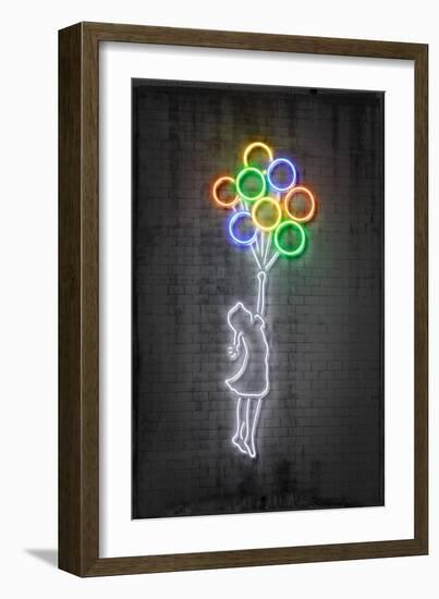 Flying Balloons-Octavian Mielu-Framed Art Print