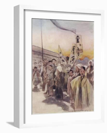 Flying Banners-Mortimer Ludington Menpes-Framed Giclee Print