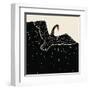 Flying Black Swan-incomible-Framed Art Print