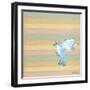 Flying Blue Bird-Tammy Kushnir-Framed Giclee Print