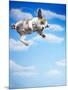 Flying Bulldog Puppy-Lew Robertson-Mounted Photographic Print