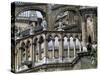 Flying Buttresses and Architectural Elements, Cathedral of Notre-Dame-null-Stretched Canvas