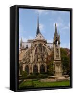 Flying Buttresses of Notre-Dame, Paris, France-Lisa S. Engelbrecht-Framed Stretched Canvas