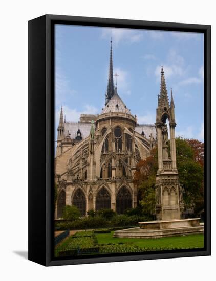 Flying Buttresses of Notre-Dame, Paris, France-Lisa S. Engelbrecht-Framed Stretched Canvas