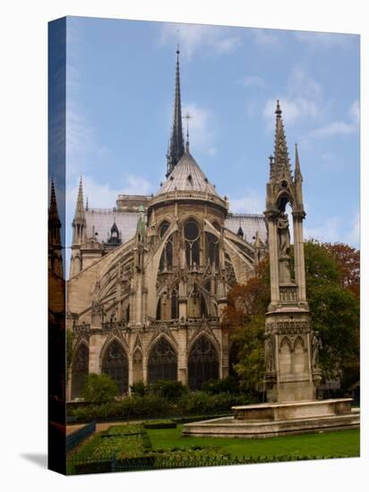 Flying Buttresses of Notre-Dame, Paris, France-Lisa S. Engelbrecht-Stretched Canvas