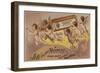 Flying Cherubs Carrying Medicine Bottle-null-Framed Giclee Print