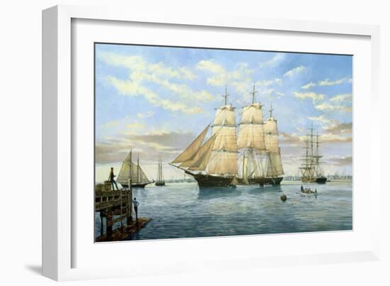 Flying Cloud under Weigh-Jack Wemp-Framed Giclee Print