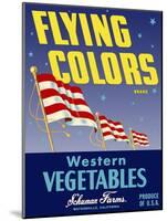 Flying Colors Brand Western Vegetables-null-Mounted Giclee Print