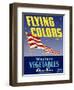 Flying Colors Brand Western Vegetables-null-Framed Giclee Print