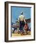 "Flying Cowboy," May 17, 1947-Mead Schaeffer-Framed Giclee Print