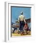 "Flying Cowboy," May 17, 1947-Mead Schaeffer-Framed Giclee Print