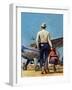 "Flying Cowboy," May 17, 1947-Mead Schaeffer-Framed Giclee Print