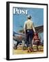 "Flying Cowboy," Saturday Evening Post Cover, May 17, 1947-Mead Schaeffer-Framed Premium Giclee Print