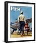 "Flying Cowboy," Saturday Evening Post Cover, May 17, 1947-Mead Schaeffer-Framed Giclee Print