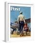 "Flying Cowboy," Saturday Evening Post Cover, May 17, 1947-Mead Schaeffer-Framed Giclee Print