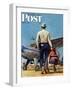 "Flying Cowboy," Saturday Evening Post Cover, May 17, 1947-Mead Schaeffer-Framed Premium Giclee Print