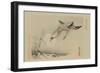 Flying Cranes-null-Framed Art Print