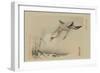 Flying Cranes-null-Framed Art Print