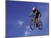 Flying Cyclist-null-Mounted Photographic Print