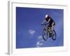 Flying Cyclist-null-Framed Photographic Print