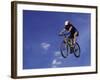 Flying Cyclist-null-Framed Photographic Print