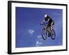 Flying Cyclist-null-Framed Photographic Print