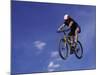 Flying Cyclist-null-Mounted Photographic Print