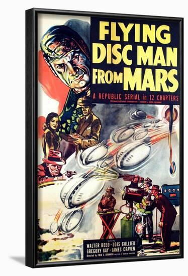 Flying Disc Man From Mars, 1950-null-Framed Art Print