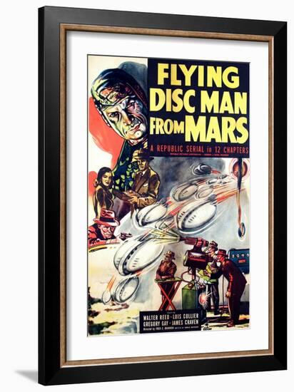 Flying Disc Man From Mars, 1950-null-Framed Art Print