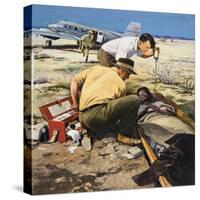 Flying Doctor-Neville Dear-Stretched Canvas