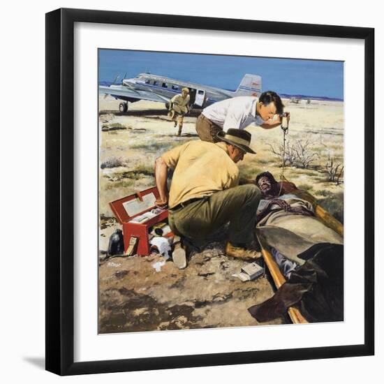 Flying Doctor-Neville Dear-Framed Giclee Print