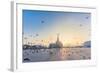 Flying Doves over Fanar, Qatar Islamic Cultural Center in Doha-Ahmed Adly-Framed Photographic Print