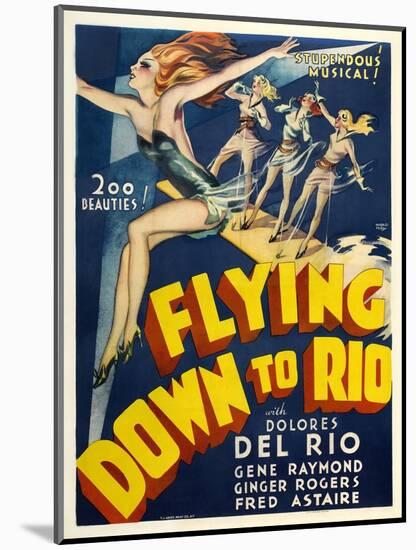 Flying Down To Rio, 1933, Directed by Thornton Freeland-null-Mounted Giclee Print