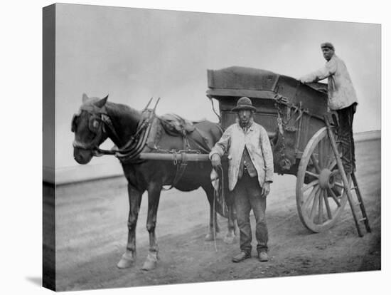 Flying Dustmen, from 'Street Life in London', by J. Thomson and Adolphe Smith, 1877-John Thomson-Stretched Canvas