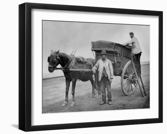 Flying Dustmen, from 'Street Life in London', by J. Thomson and Adolphe Smith, 1877-John Thomson-Framed Giclee Print