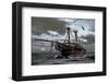 Flying Dutchman Abondoned Ship-null-Framed Art Print