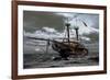 Flying Dutchman Abondoned Ship-null-Framed Art Print