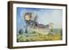 Flying Fairy over Landscape-Wayne Anderson-Framed Giclee Print