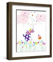 Flying Fairy-Laure Girardin-Vissian-Framed Art Print