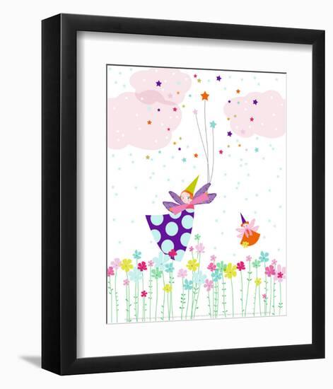 Flying Fairy-Laure Girardin-Vissian-Framed Art Print