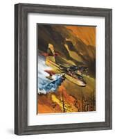 Flying Fire-Fighters-Wilf Hardy-Framed Giclee Print