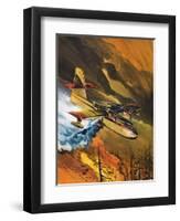 Flying Fire-Fighters-Wilf Hardy-Framed Giclee Print