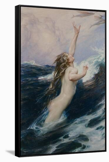 Flying Fish, 1910-Herbert James Draper-Framed Stretched Canvas