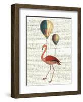 Flying Flamingo-Sue Schlabach-Framed Art Print