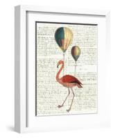 Flying Flamingo-Sue Schlabach-Framed Art Print