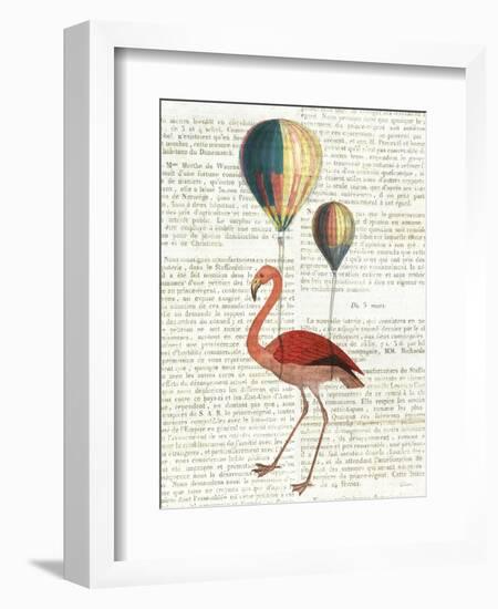 Flying Flamingo-Sue Schlabach-Framed Art Print