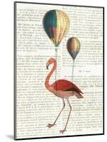 Flying Flamingo-Sue Schlabach-Mounted Art Print